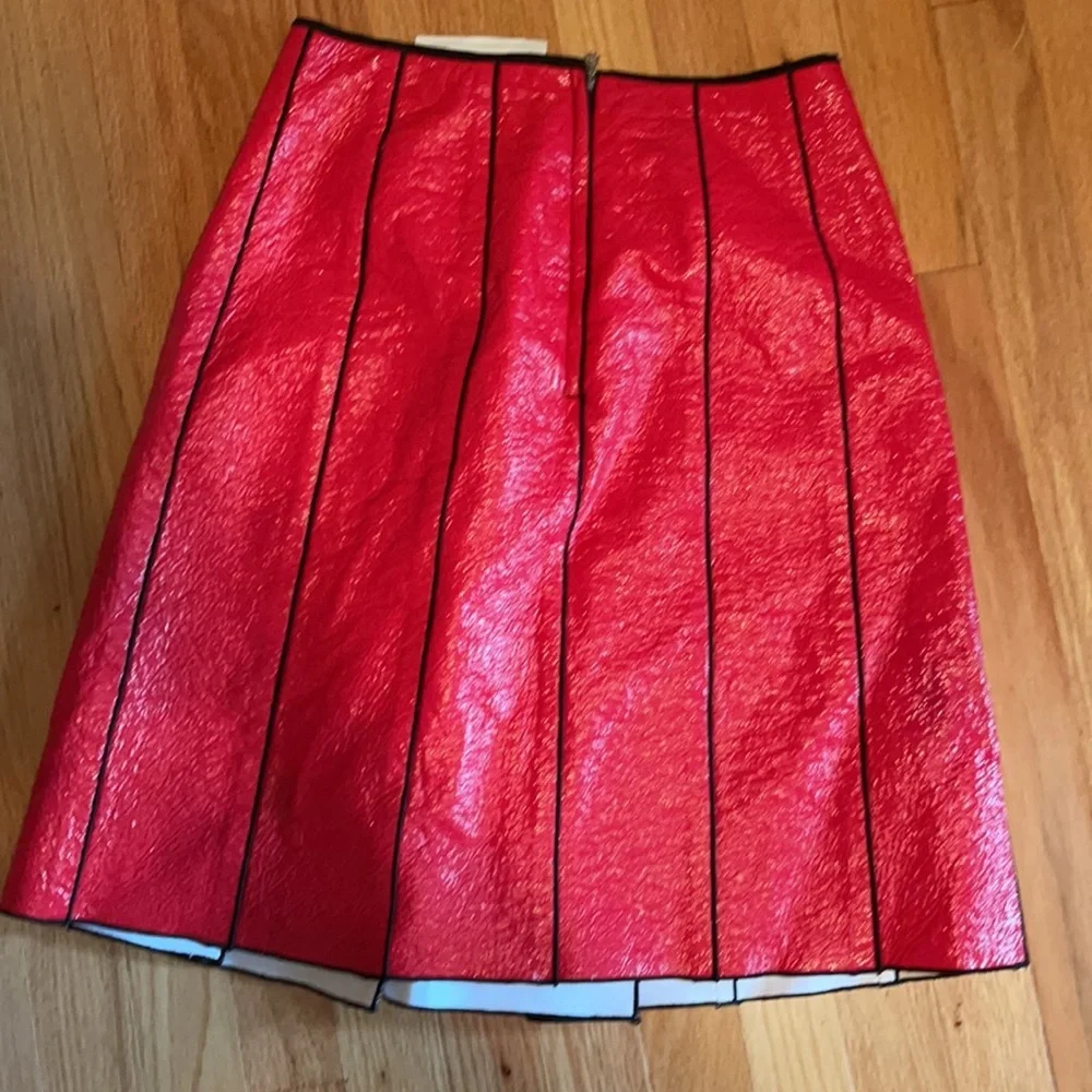 Marc Jacobs Red & Black Skirt - Size 0 - Picture 3 of 4